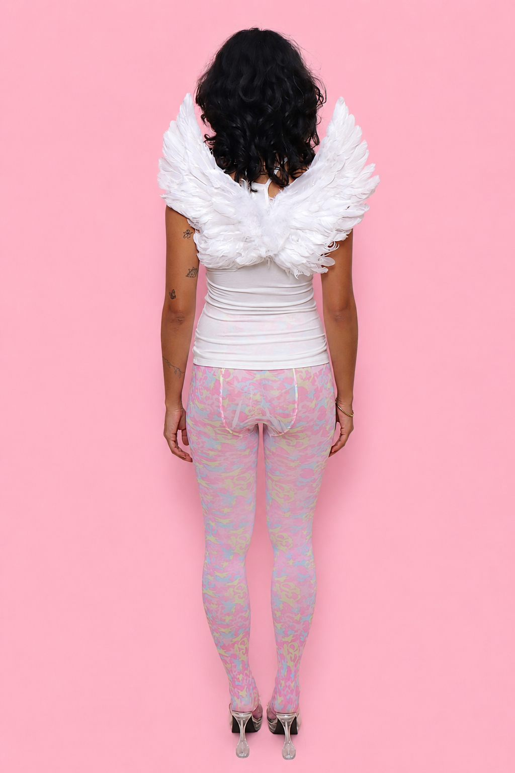 BabyPink Ohm Camo Tights