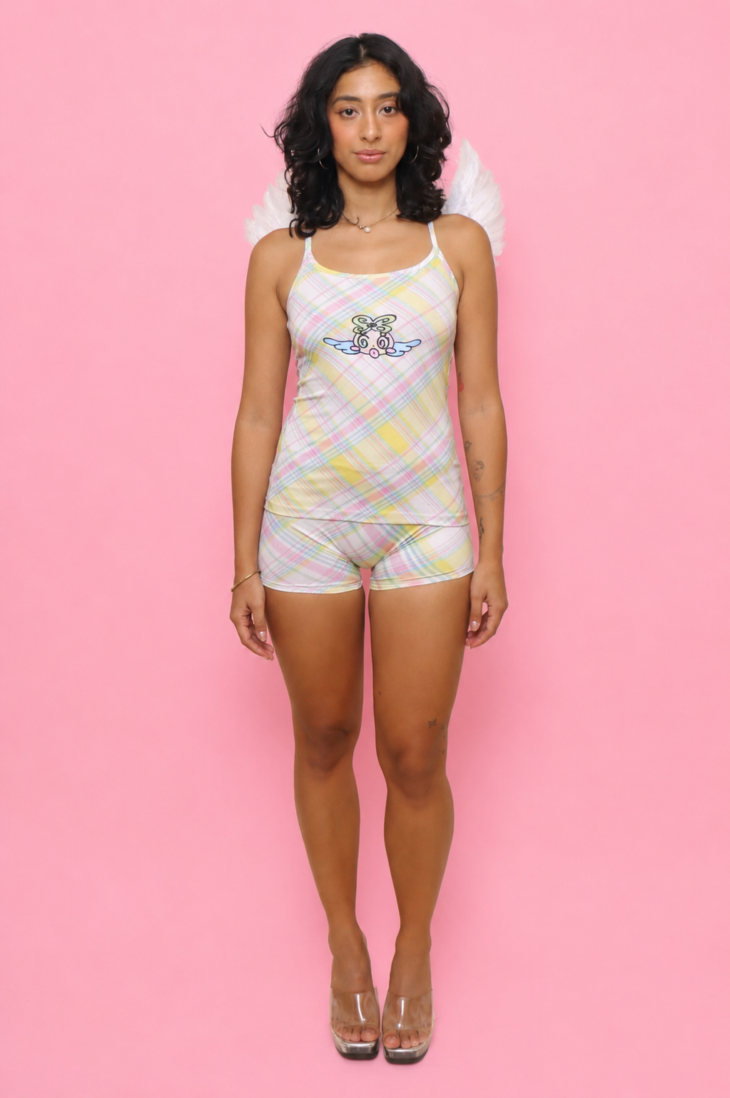 AngelBae Plaid Set